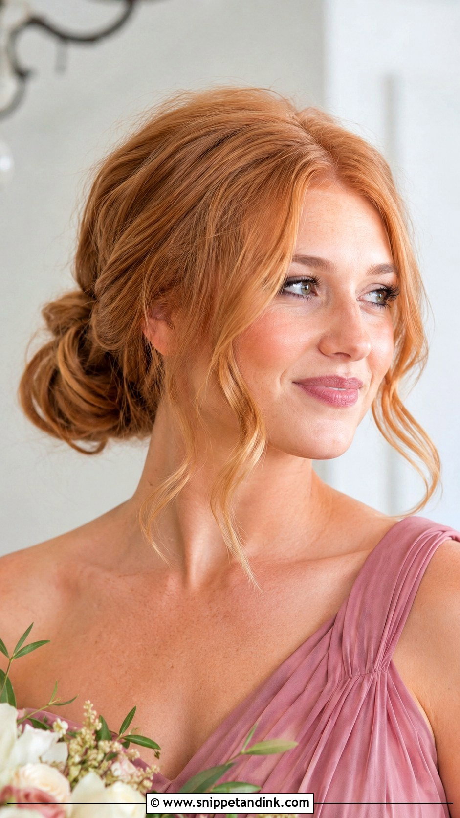 Bridesmaid Bun With Face Framing Pieces - Snippet and Ink - 20 Bridesmaid Hairstyles Up