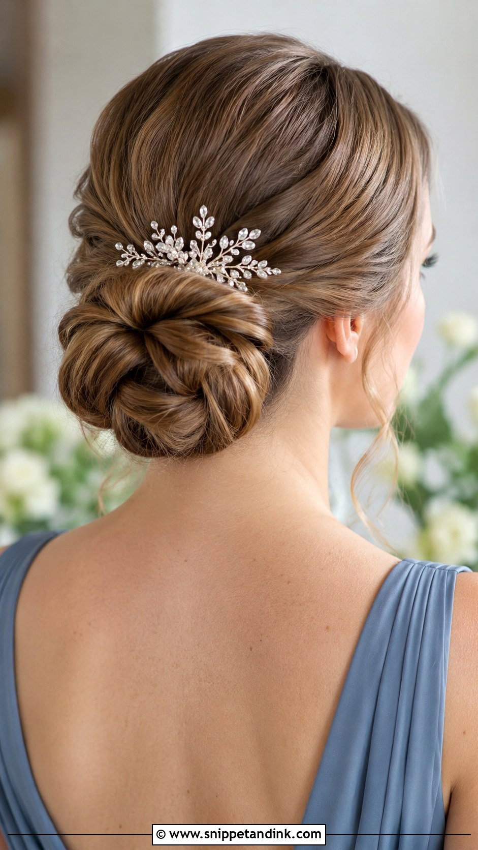 Bridesmaid Bun With Hair Comb - Snippet and Ink - 25 Bridesmaid Bun Hairstyles