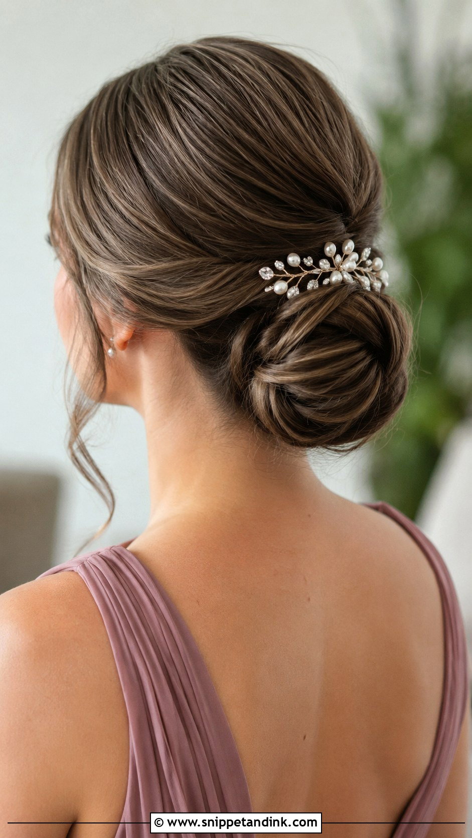 Bridesmaid Chignon - Snippet and Ink - 25 Hair for Bridesmaids Ideas