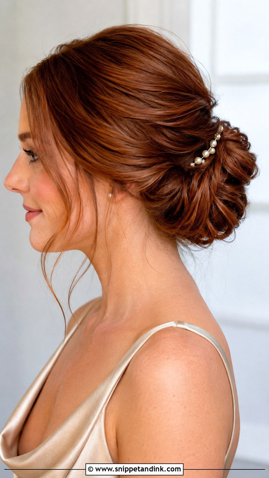 Bridesmaid Chignon - Snippet and Ink - 30 Bridesmaid Hair Inspo Ideas