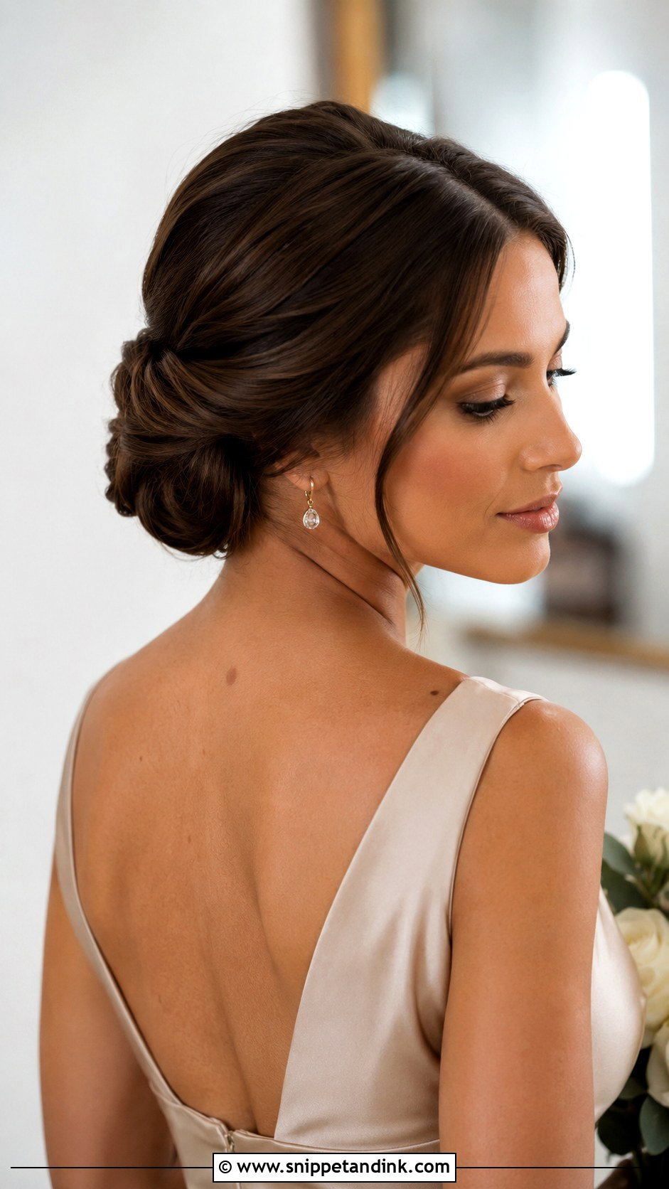 Bridesmaid Chignon - Snippet and Ink - 35 Bridesmaids Hairstyles