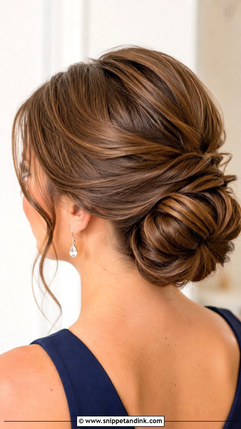 Bridesmaid Chignon For Medium Hair - Snippet and Ink - 25 Bridesmaid Hairstyles Medium Length Updo