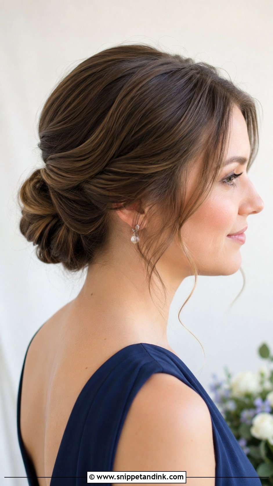 Bridesmaid Chignon For Medium Hair - Snippet and Ink - 20 Bridesmaid Hair for Medium Length Ideas