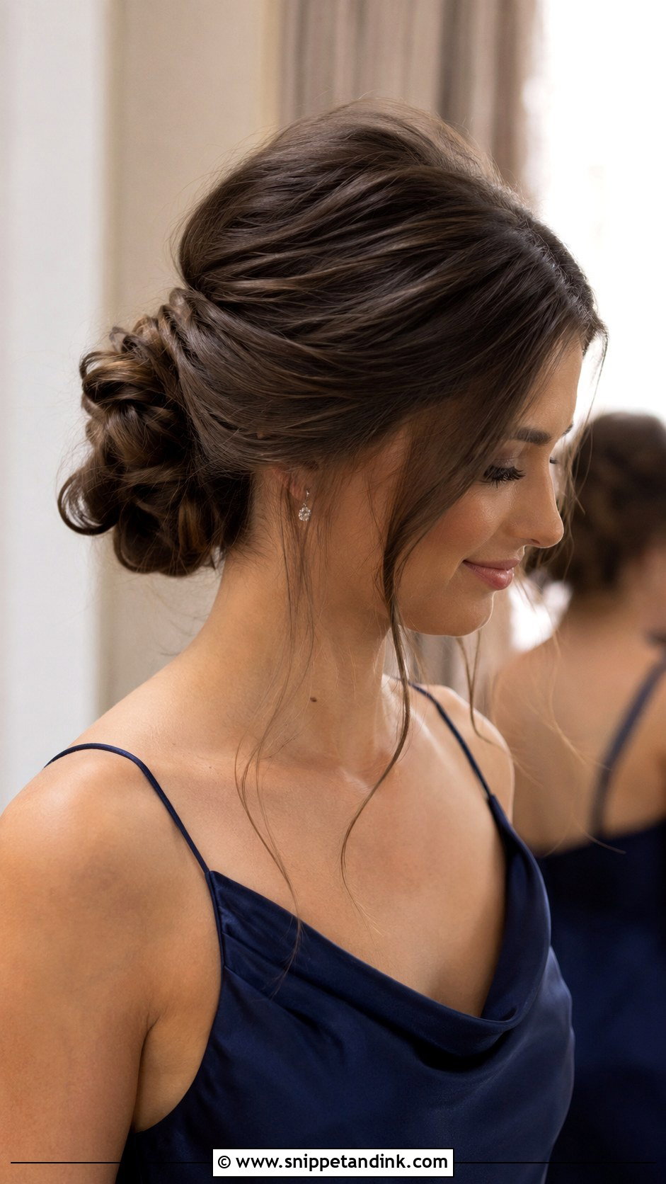 Bridesmaid Chignon For Round Face - Snippet and Ink - 20 Bridesmaid Hair Round Face Ideas