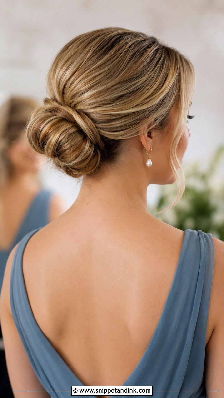 Bridesmaid Classic Bun - Snippet and Ink - 35 Bridesmaid Hair Updo Ideas