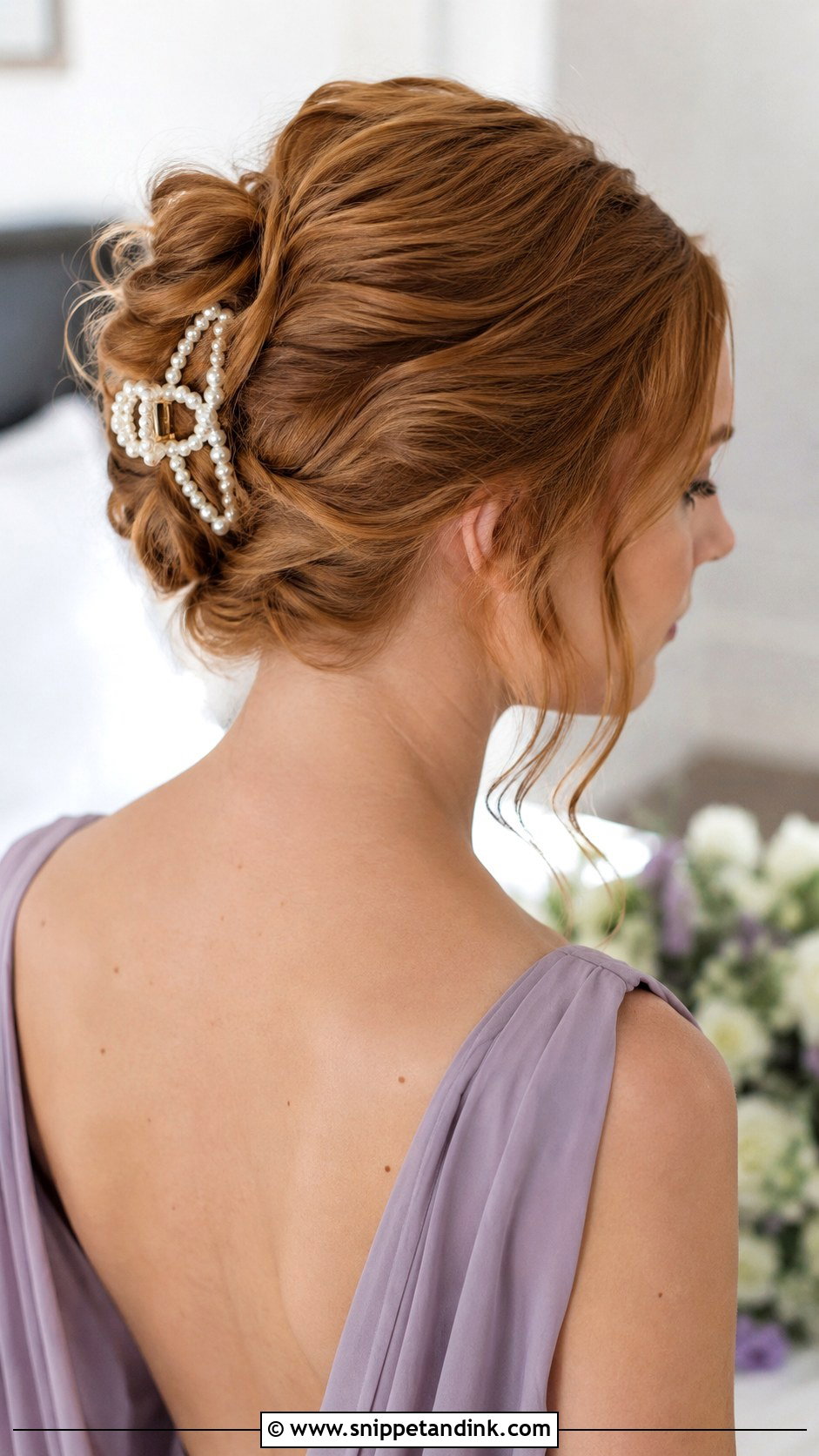 Bridesmaid Claw Clip Updo - Snippet and Ink - 30 Bridesmaid Hair Inspo Ideas