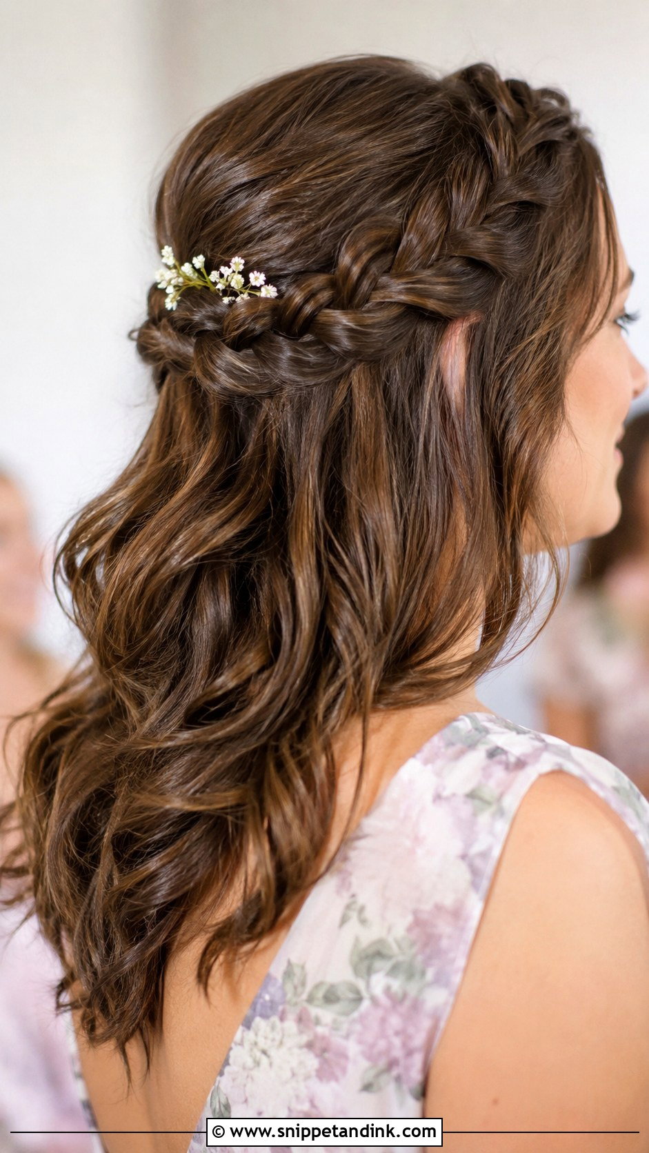 Bridesmaid Crown Braid - Snippet and Ink - 25 Bridal Party Hair Ideas
