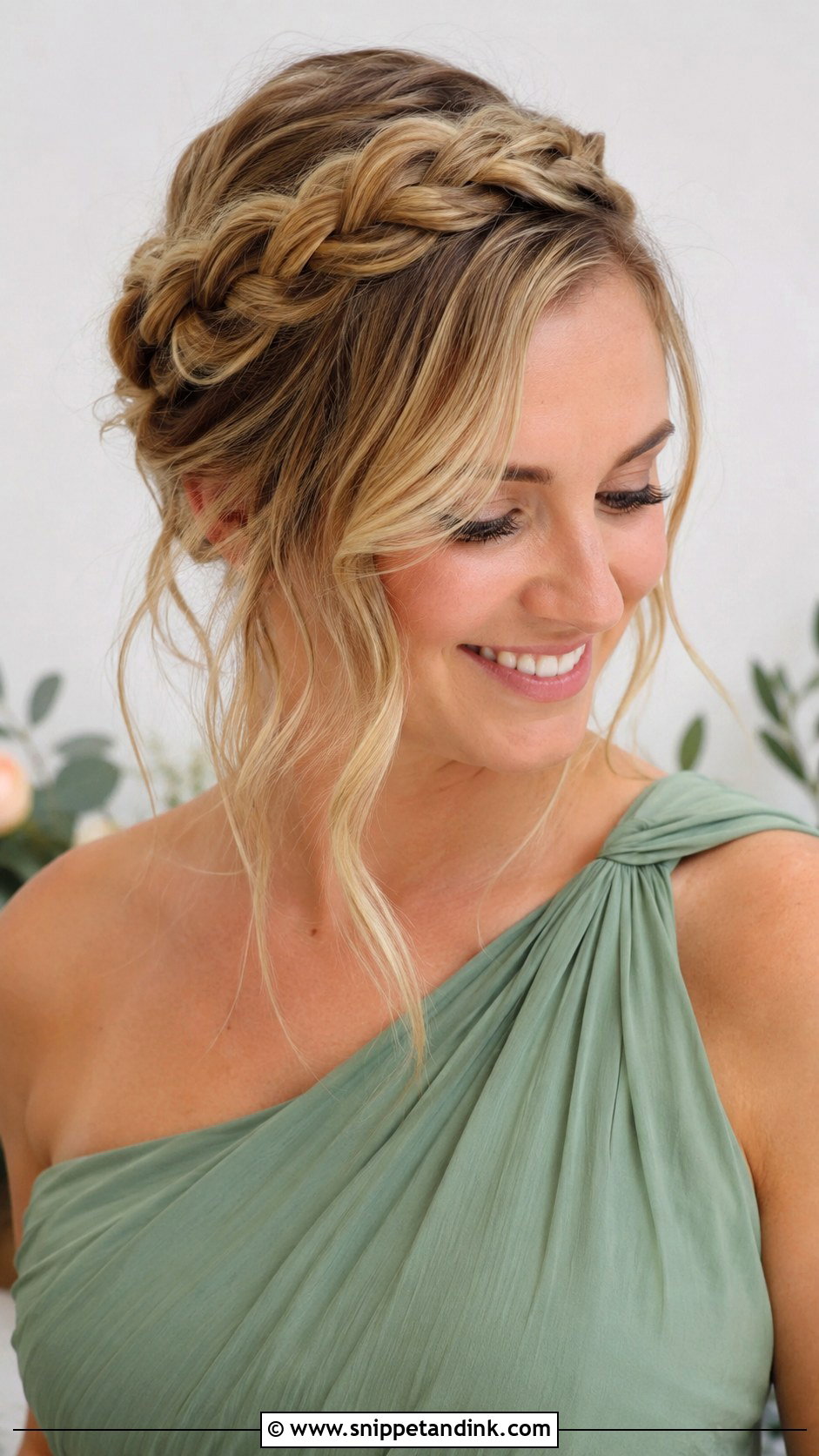 Bridesmaid Crown Braid - Snippet and Ink - 25 Bridesmaid Braid Hairstyles