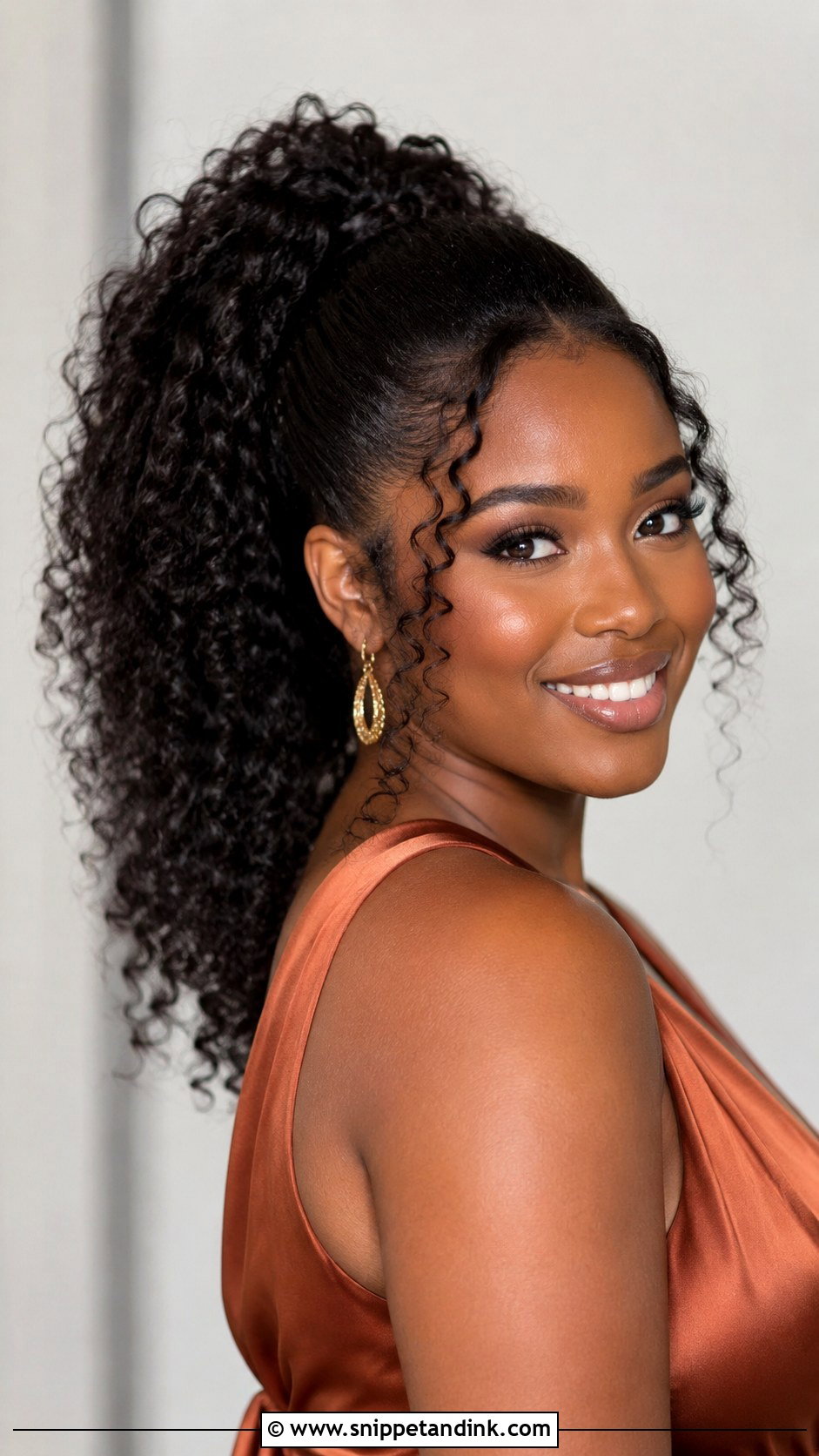 Bridesmaid Curly Ponytail For Round Face - Snippet and Ink - 20 Bridesmaid Hairstyles Round Face