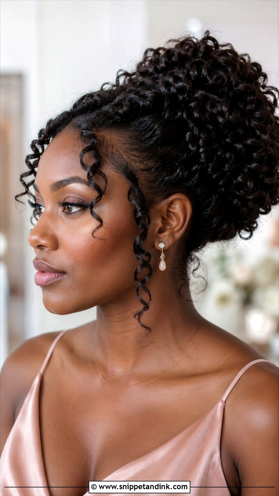 Bridesmaid Curly Updo - Snippet and Ink - 20 Hairstyles for Wedding Bridesmaid