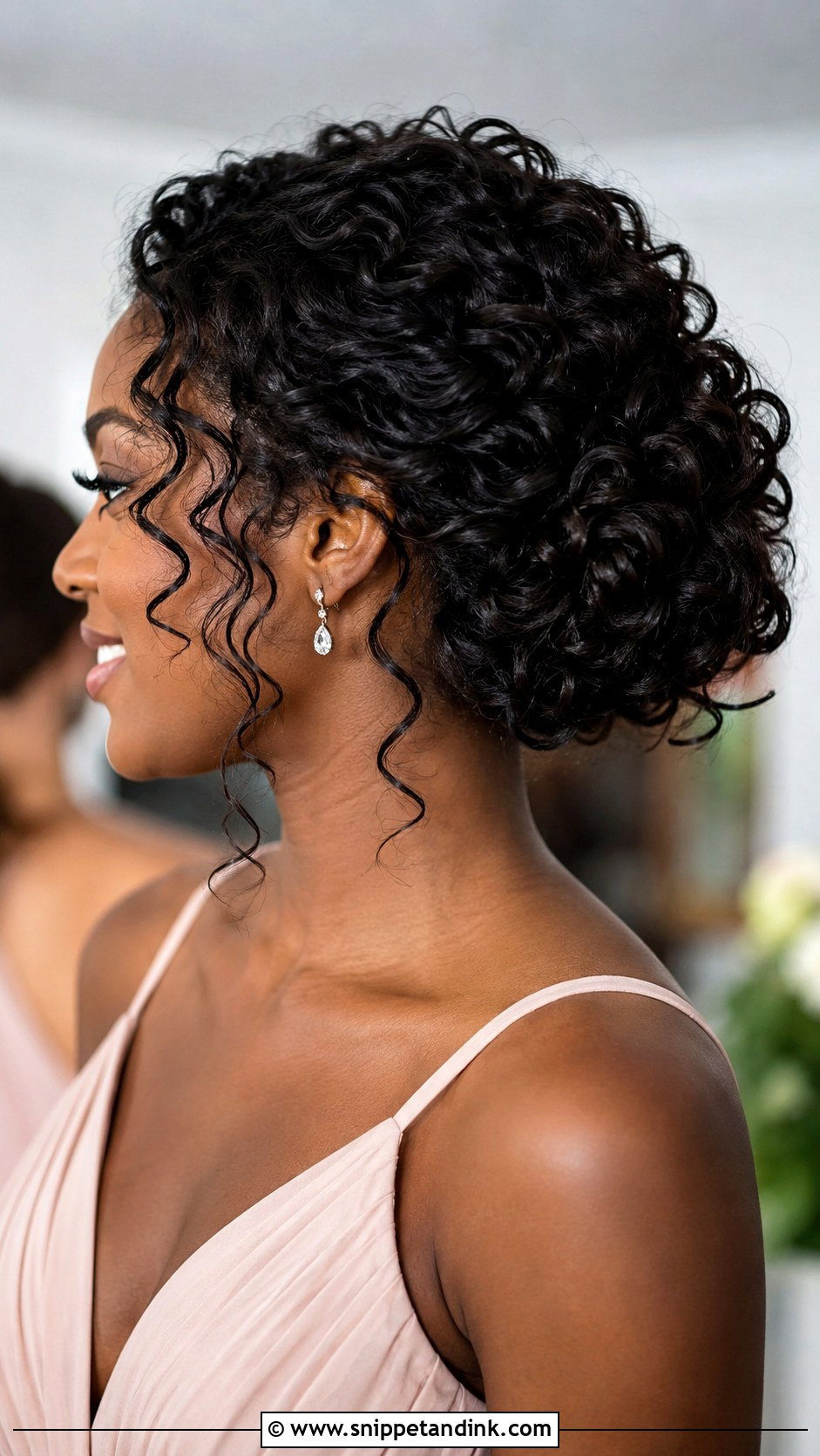 Bridesmaid Curly Updo - Snippet and Ink - 20 Wedding Bridesmaid Hairstyles Updo