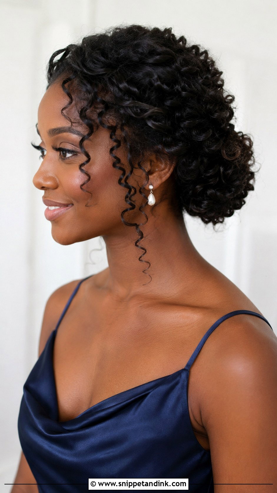 Bridesmaid Curly Updo - Snippet and Ink - 25 Hair for Bridesmaids Ideas