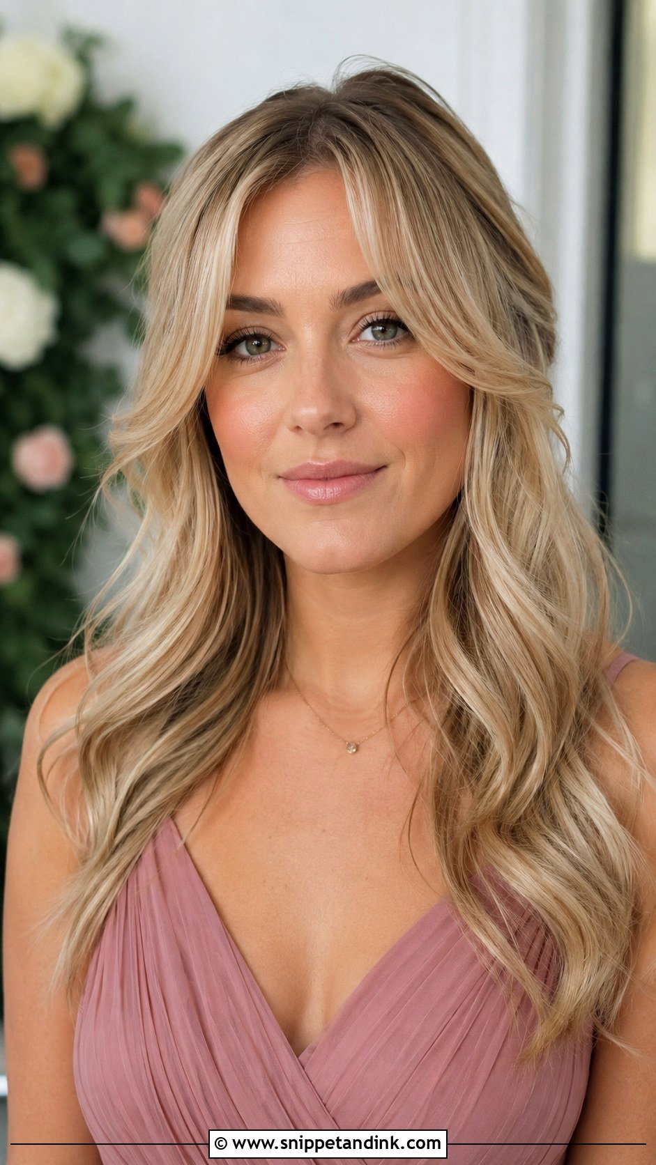 Bridesmaid Curtain Bangs Blowout - Snippet and Ink - 20 Bridesmaid Blowout Hairstyles
