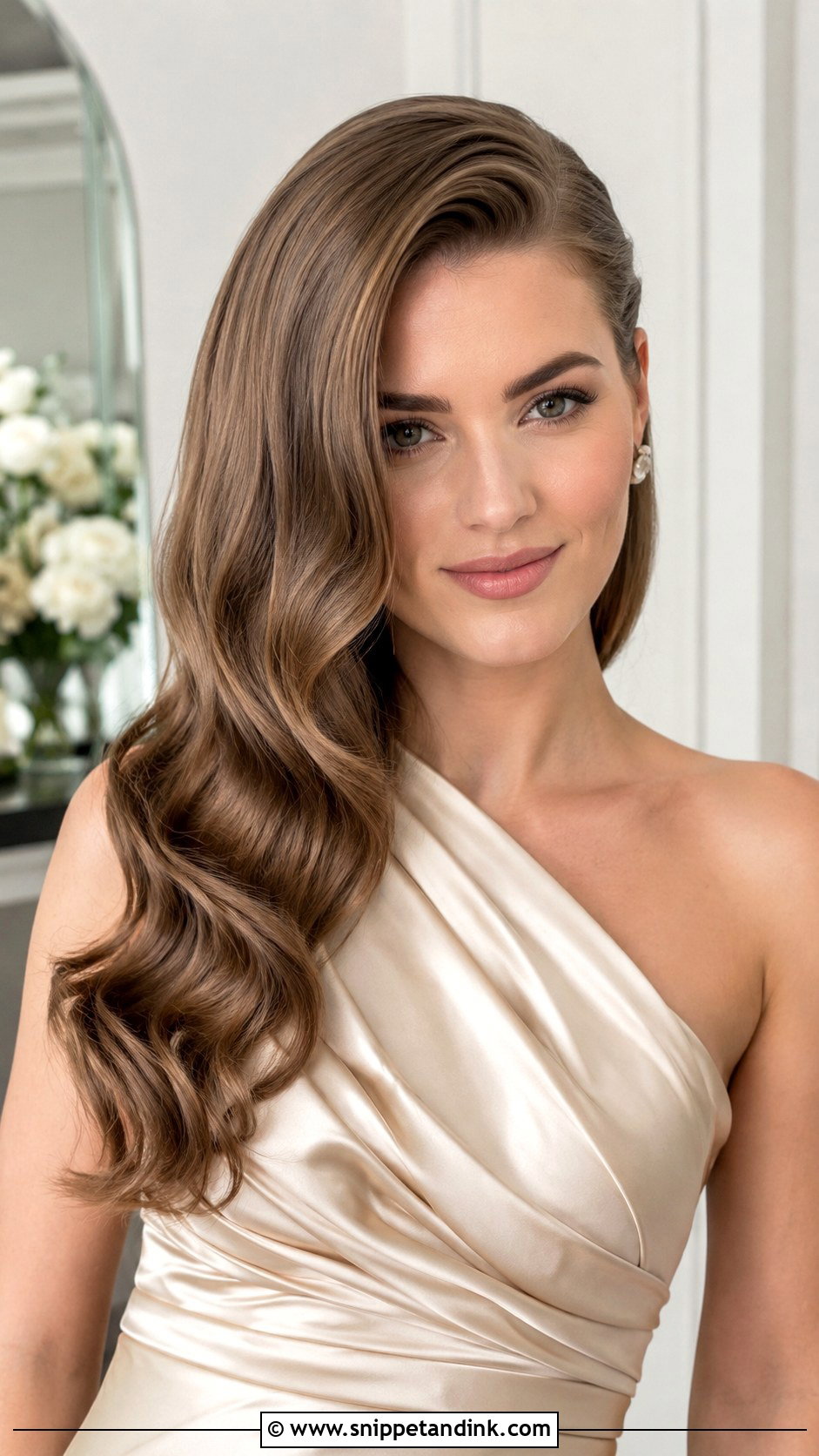 Bridesmaid Down Hollywood Waves - Snippet and Ink - 20 Hair Styles for Bridesmaids Down