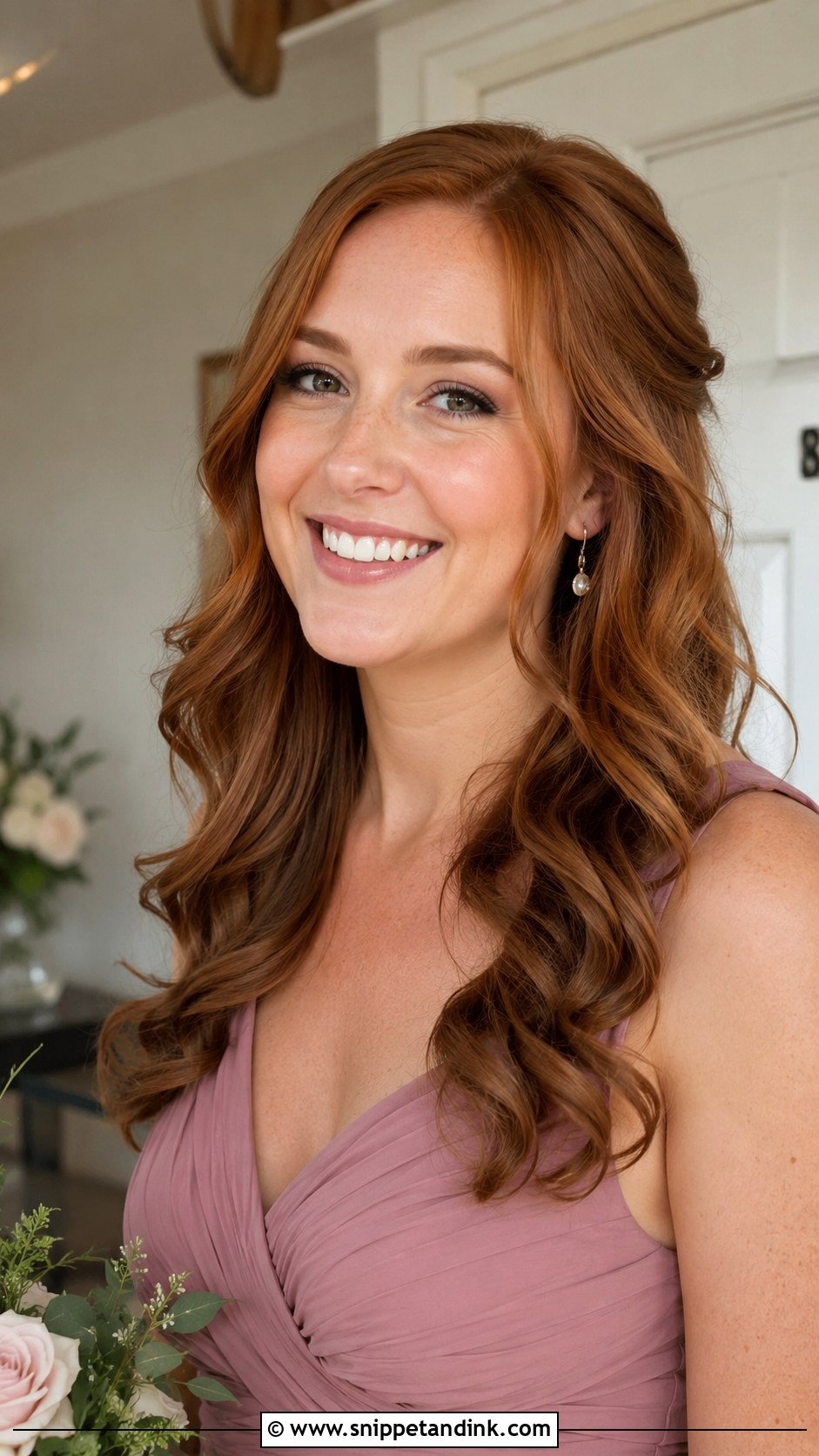 Bridesmaid Down Soft Curls - Snippet and Ink - 20 Hair Styles for Bridesmaids Down