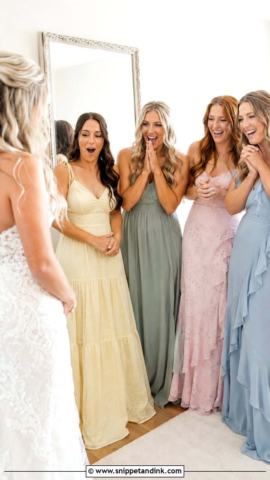 Bridesmaid Dress Reveal - Snippet and Ink - 20 Getting Ready Bridesmaids Ideas