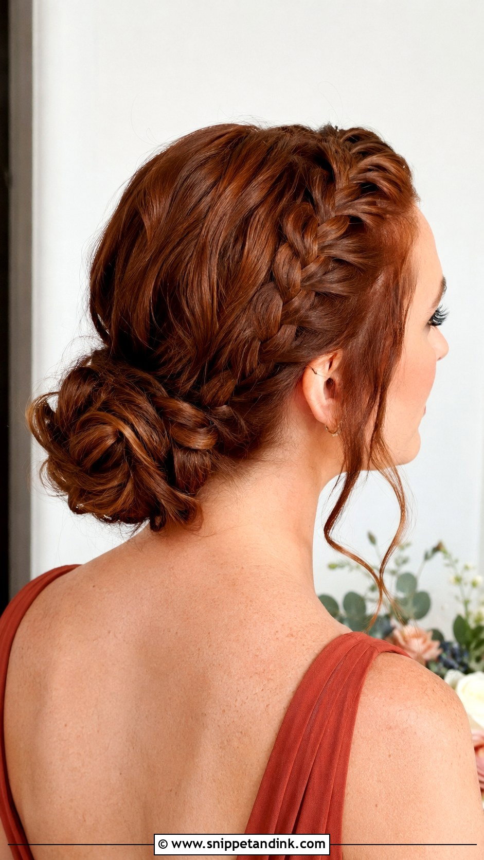 Bridesmaid Dutch Braid Bun - Snippet and Ink - 25 Bridesmaid Hairstyles Medium Length Updo