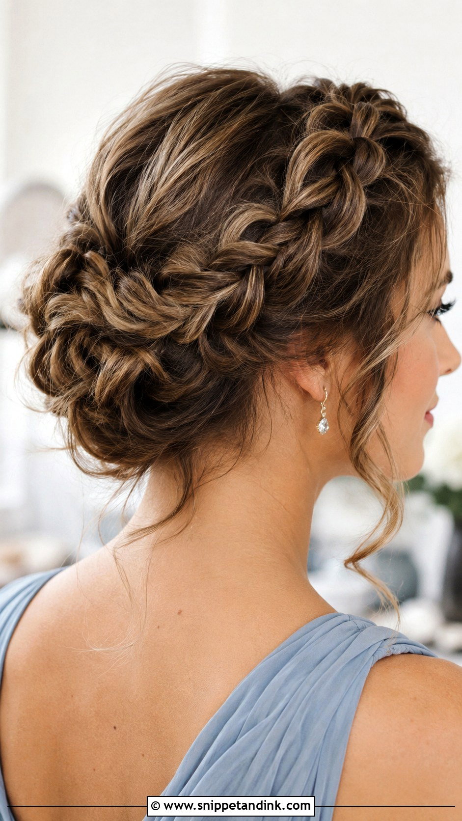 Bridesmaid Dutch Braid Updo - Snippet and Ink - 35 Bridesmaids Hairstyles