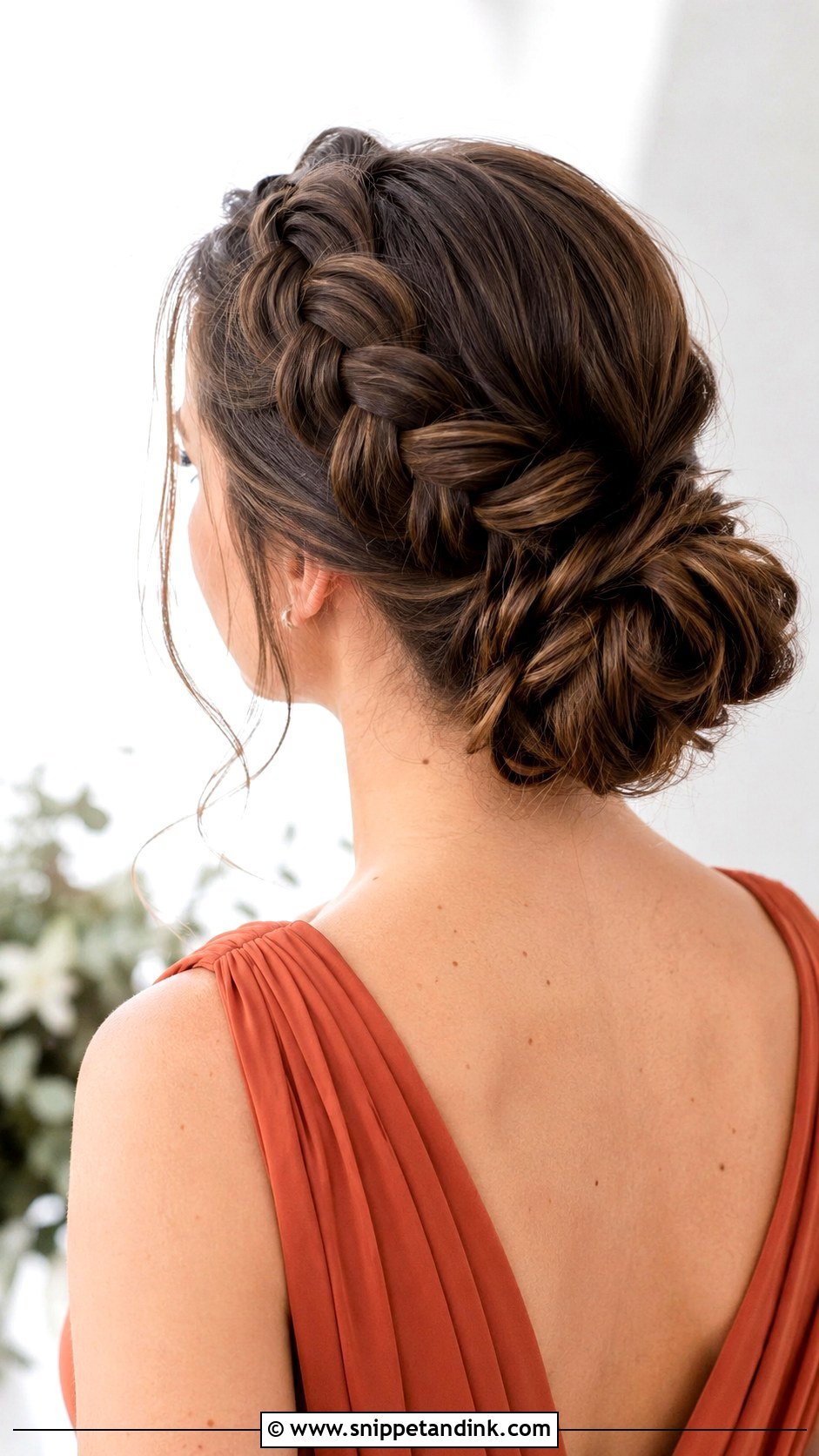 Bridesmaid Dutch Braid Updo For Long Hair - Snippet and Ink - 20 Bridesmaids Hairstyles for Long Hair