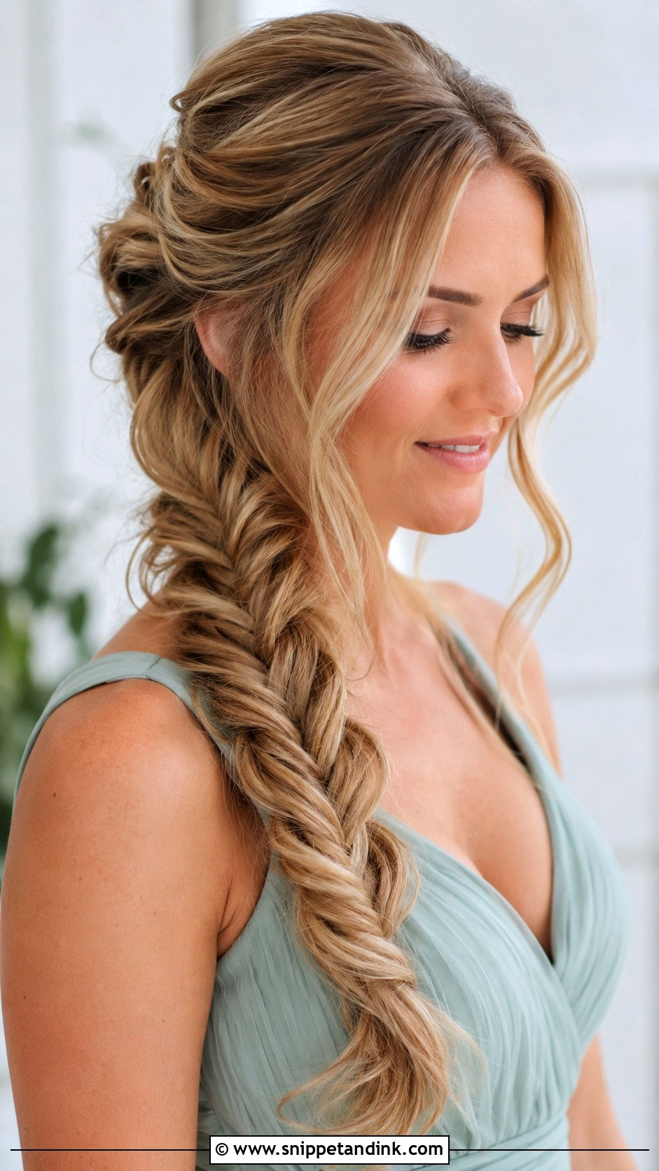 Bridesmaid Fishtail Braid - Snippet and Ink - 20 Bridesmaids Hair Styles
