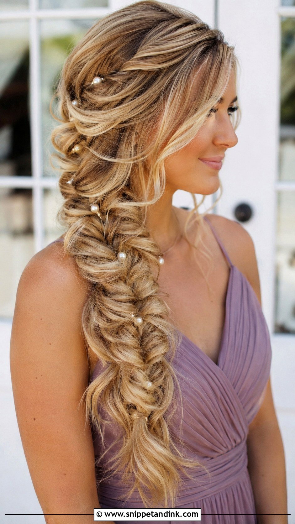 Bridesmaid Fishtail Braid For Long Hair - Snippet and Ink - 20 Bridesmaids Hairstyles for Long Hair