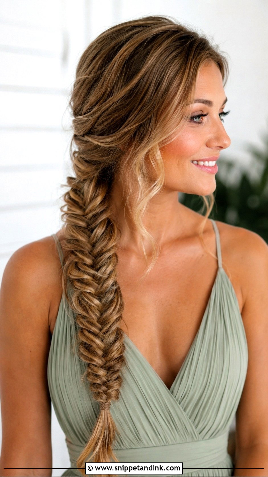 Bridesmaid Fishtail Braid Tutorial - Snippet and Ink - 20 Bridesmaid Hair Tutorial Ideas