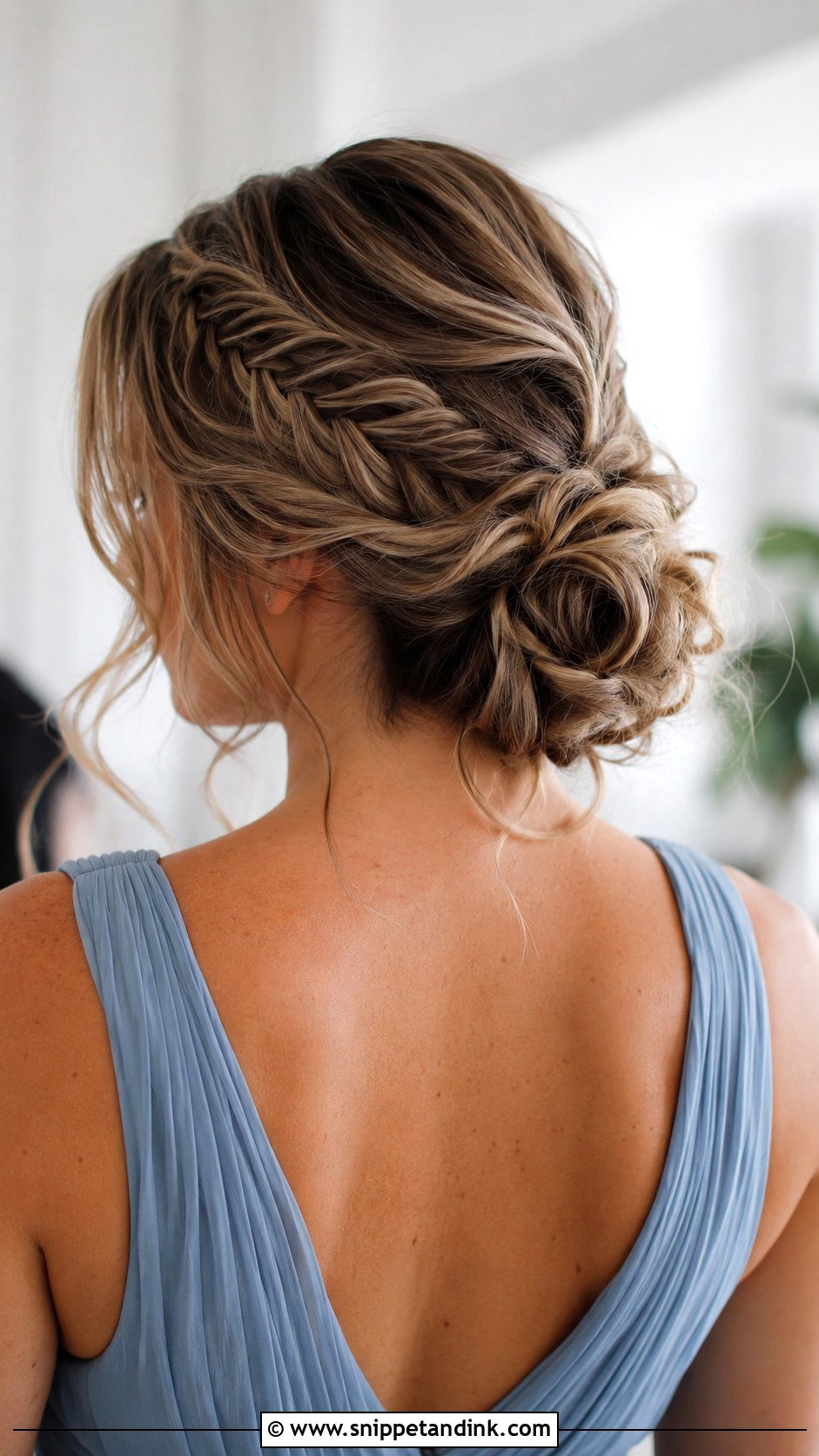 Bridesmaid Fishtail Braid Updo - Snippet and Ink - 25 Bridesmaid Hair Up Ideas