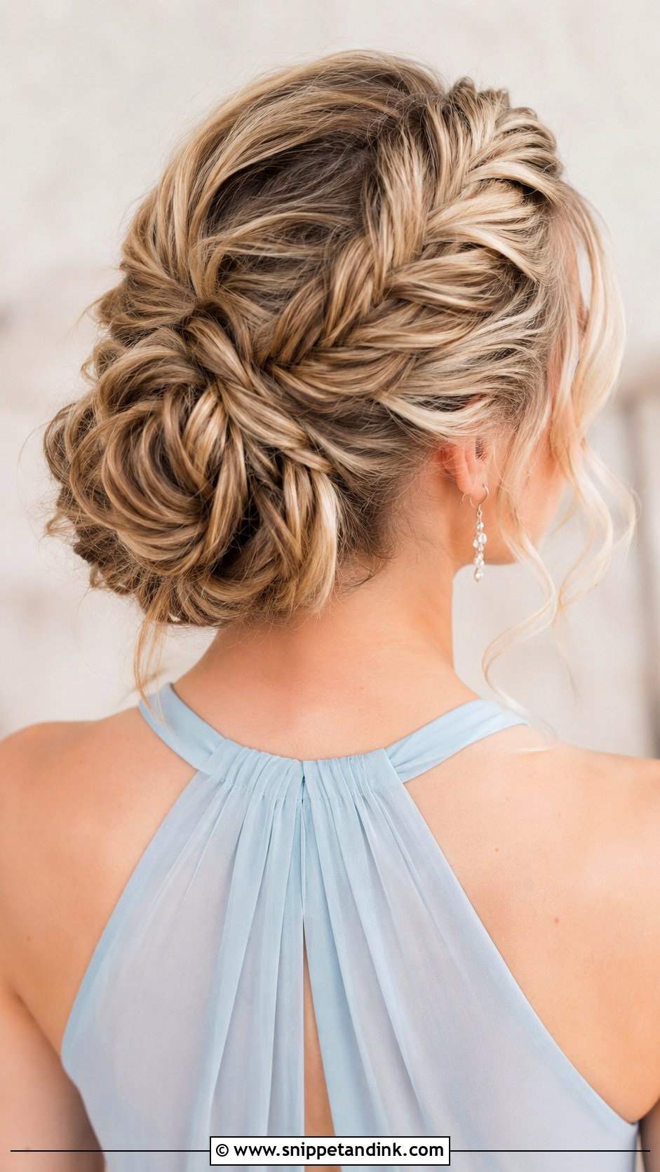 Bridesmaid Fishtail Braid Updo - Snippet and Ink - 20 Bridesmaid Hairstyles Up