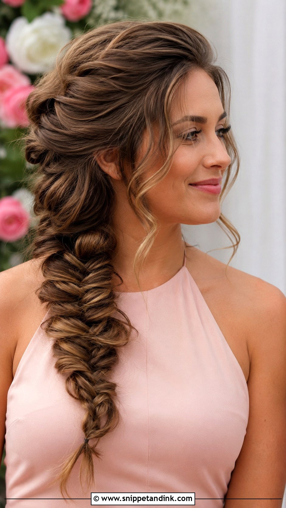 Bridesmaid Fishtail Braid - Snippet and Ink - 20 Bridesmaid Braided Hairstyles