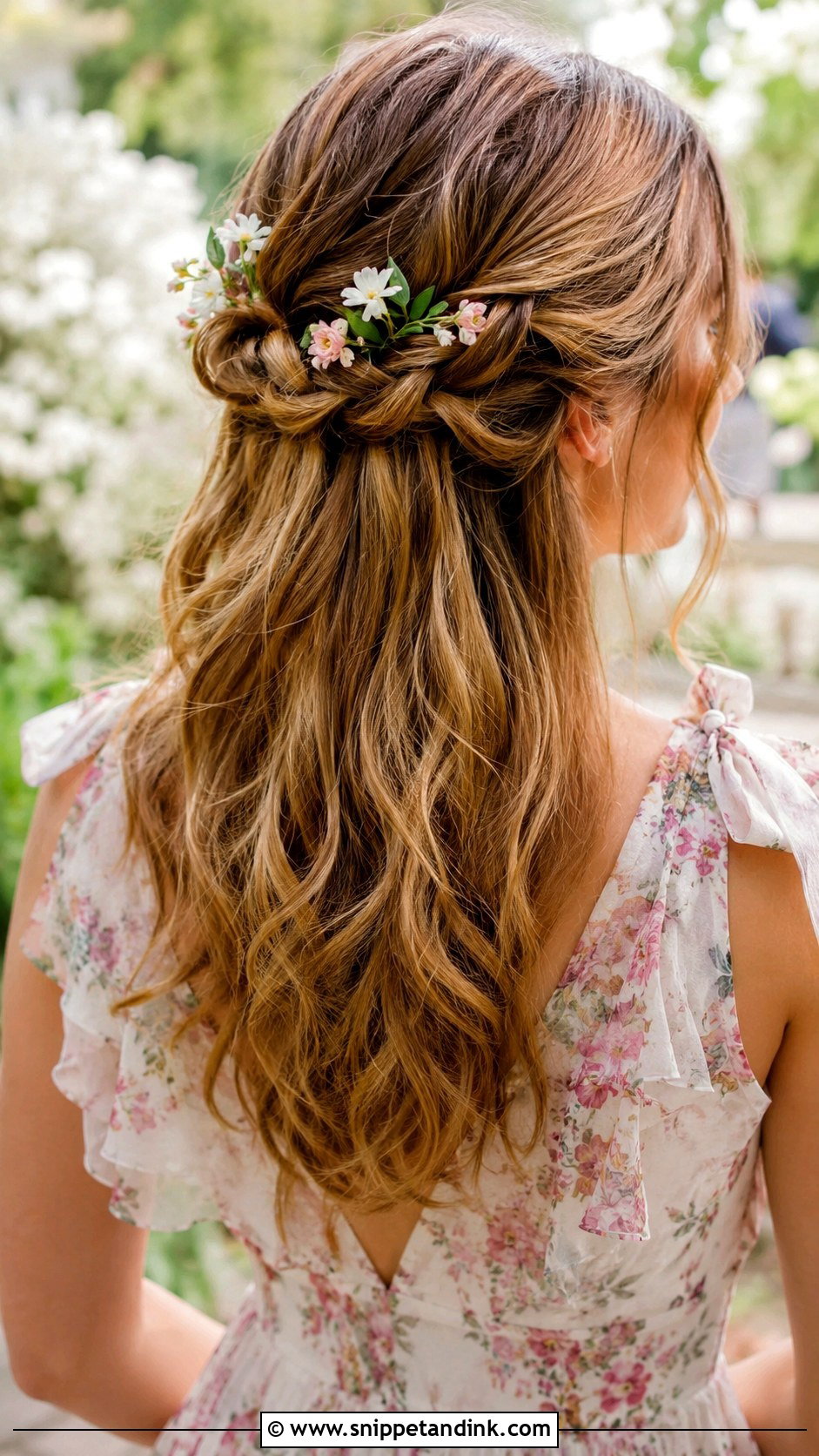 Bridesmaid Flower Hair - Snippet and Ink - 25 Bridesmaid Look Ideas