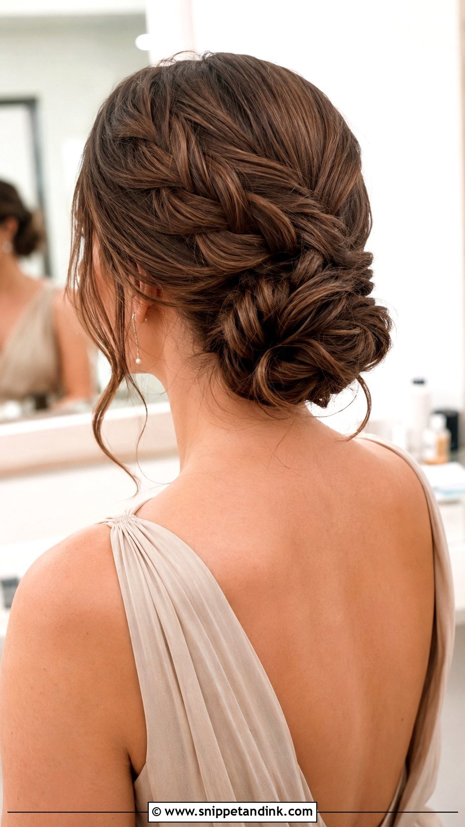 Bridesmaid French Braid Updo - Snippet and Ink - 25 Bridesmaid Braid Hairstyles