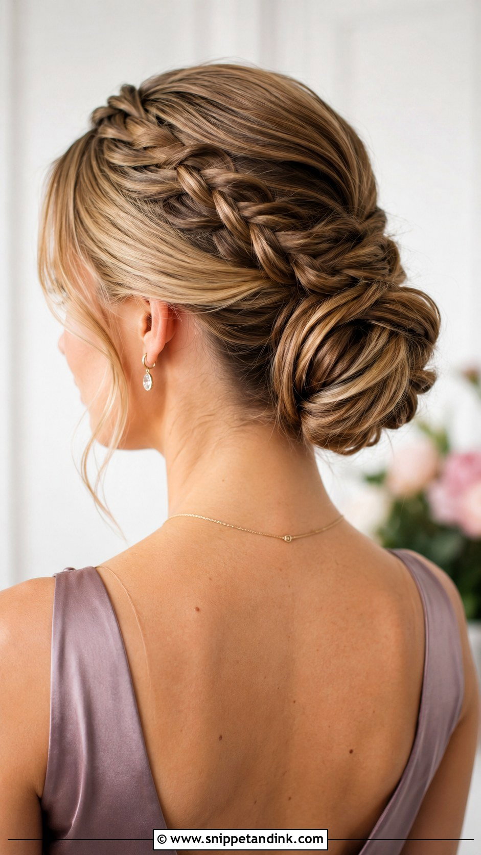 Bridesmaid French Braid Updo - Snippet and Ink - 20 Bridesmaid Braided Hairstyles