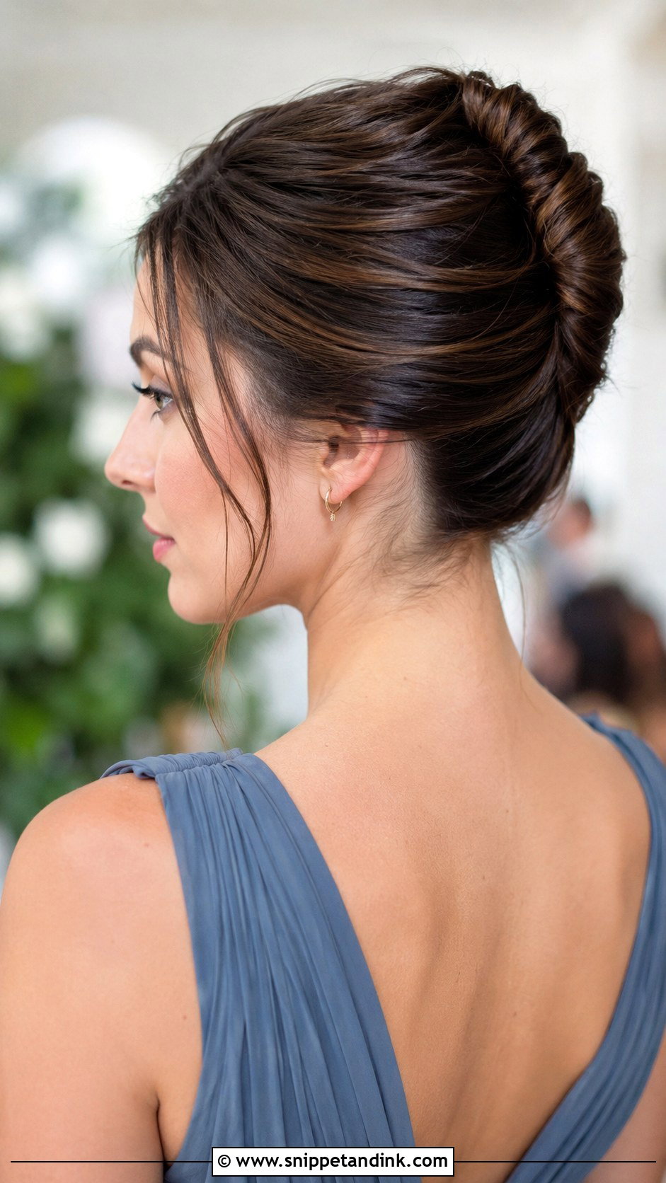 Bridesmaid French Twist - Snippet and Ink - 25 Bridal Party Hair Ideas