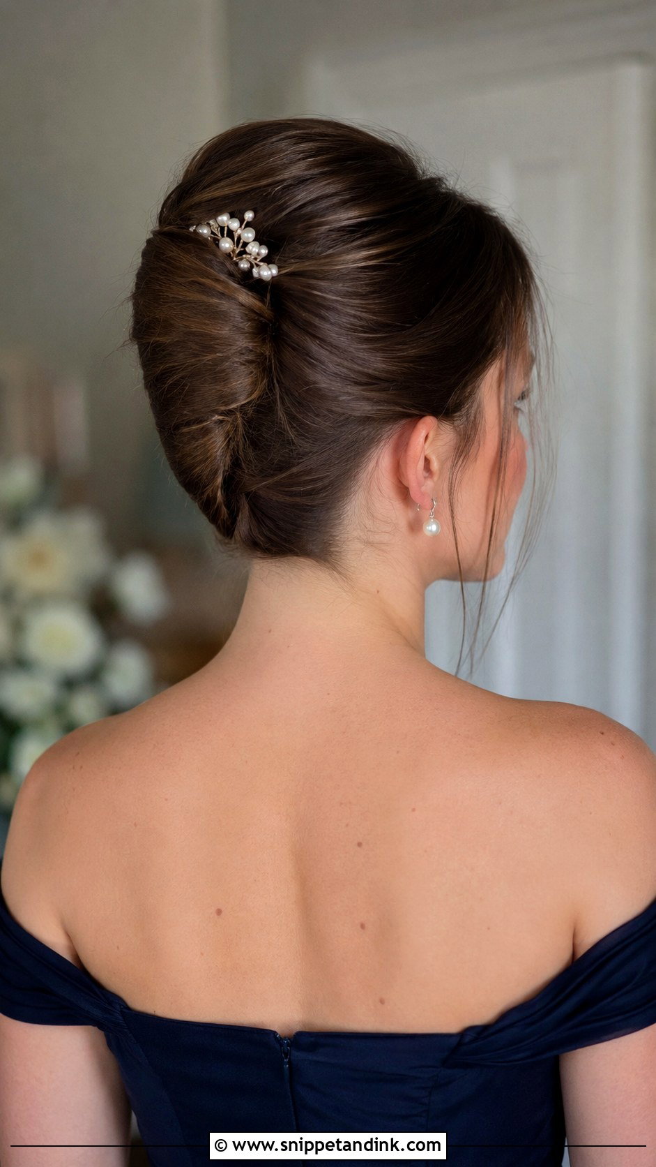 Bridesmaid French Twist - Snippet and Ink - 25 Bridesmaid Look Ideas