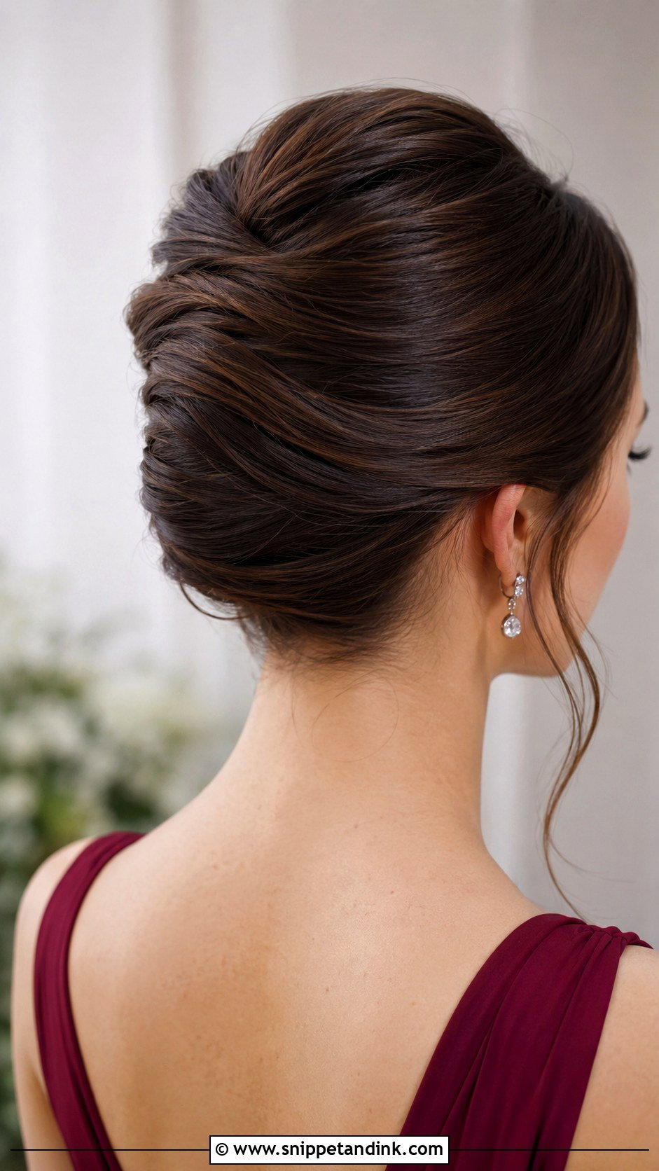 Bridesmaid French Twist - Snippet and Ink - 25 Hair for Bridesmaids Ideas