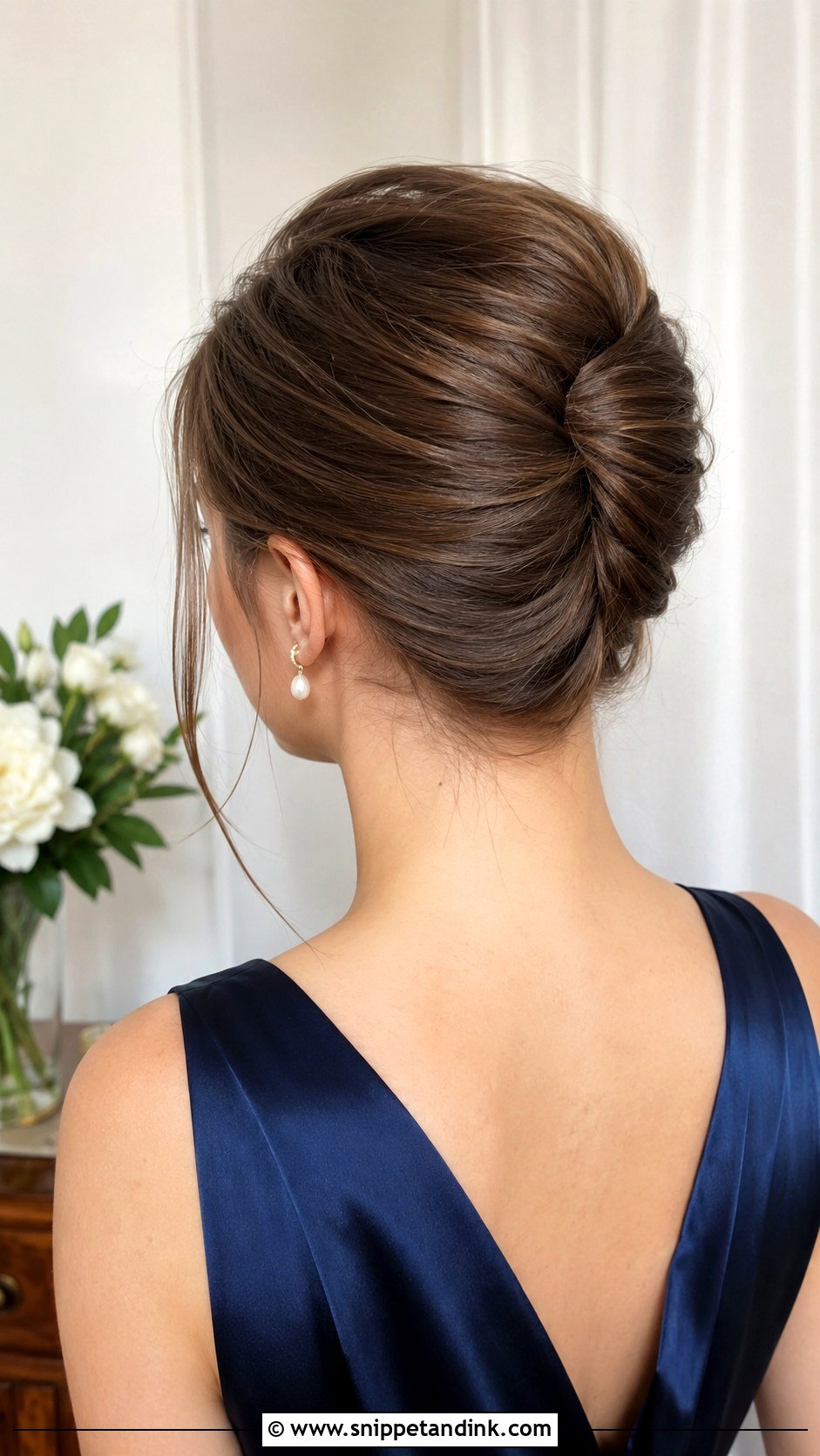 Bridesmaid French Twist - Snippet and Ink - 35 Bridesmaid Hair Updo Ideas
