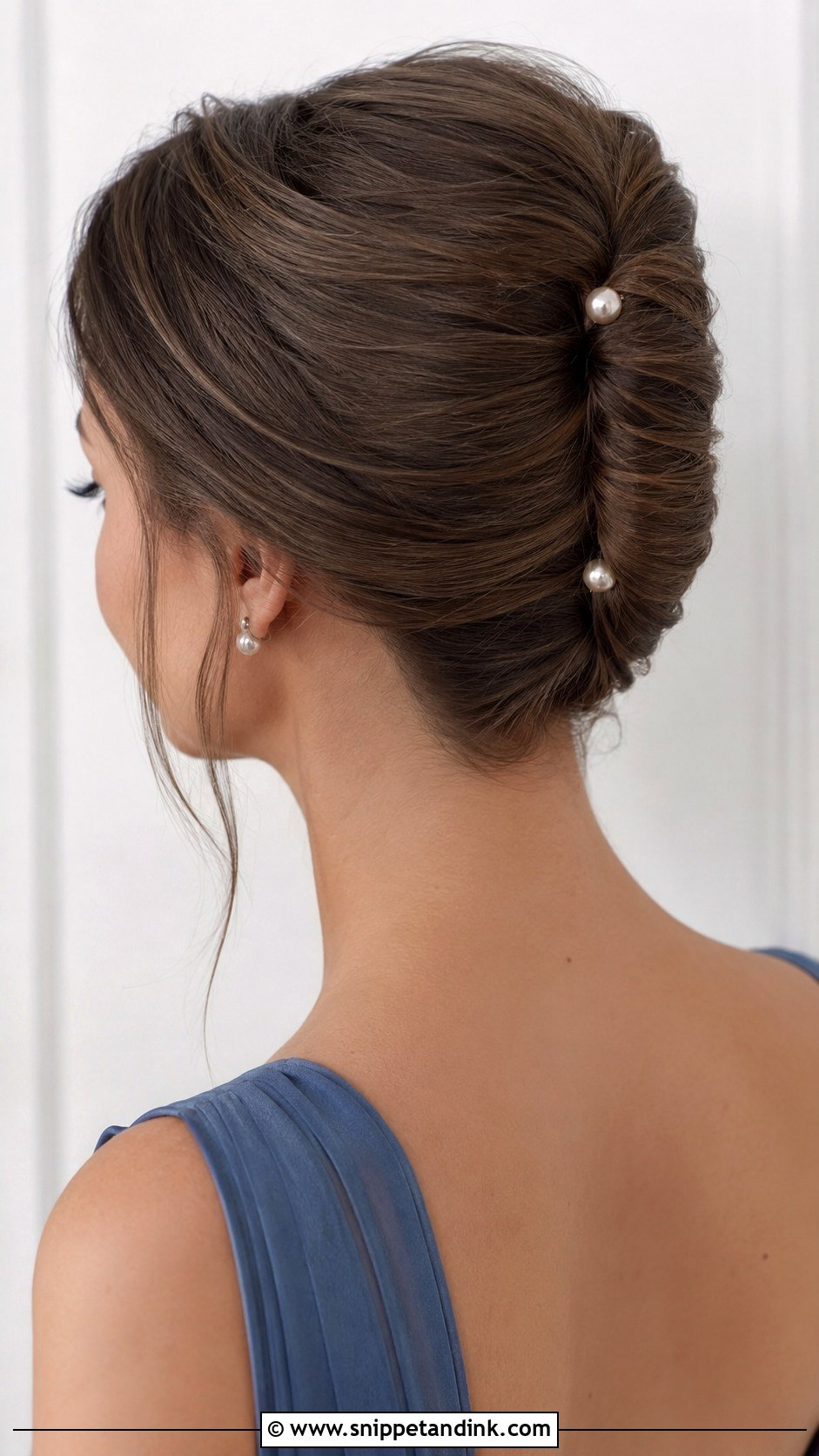 Bridesmaid French Twist Hairstyle - Snippet and Ink - 20 Braidsmaid Hairstyles