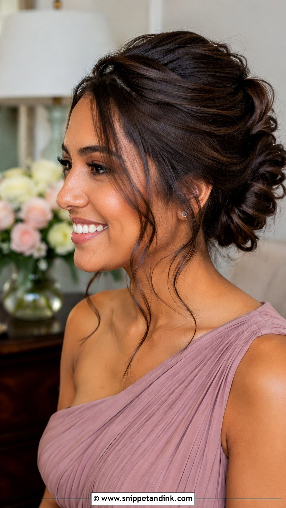 Bridesmaid French Twist With Face Framing - Snippet and Ink - 20 Bridesmaid French Twist Ideas