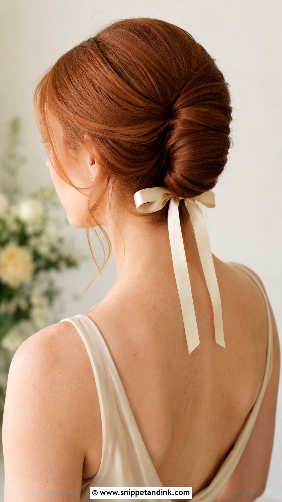 Bridesmaid French Twist With Ribbon - Snippet and Ink - 20 Bridesmaid French Twist Ideas