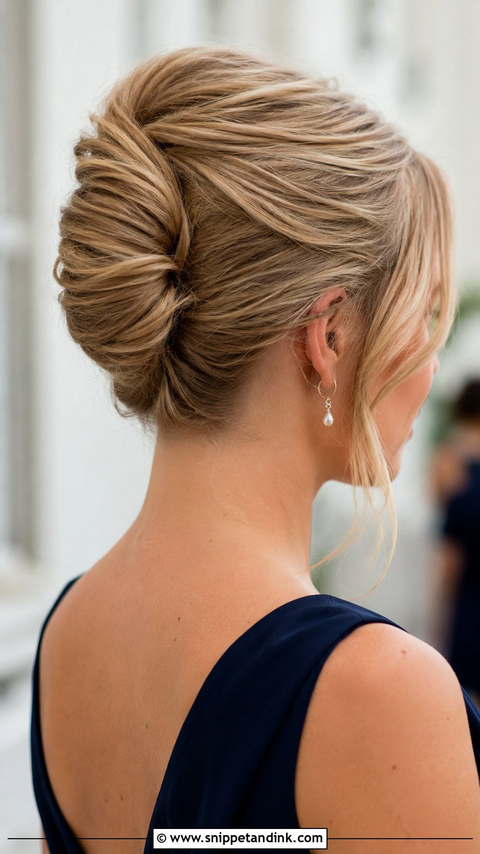 Bridesmaid French Twist - Snippet and Ink - 20 Bridesmaids Hair Styles