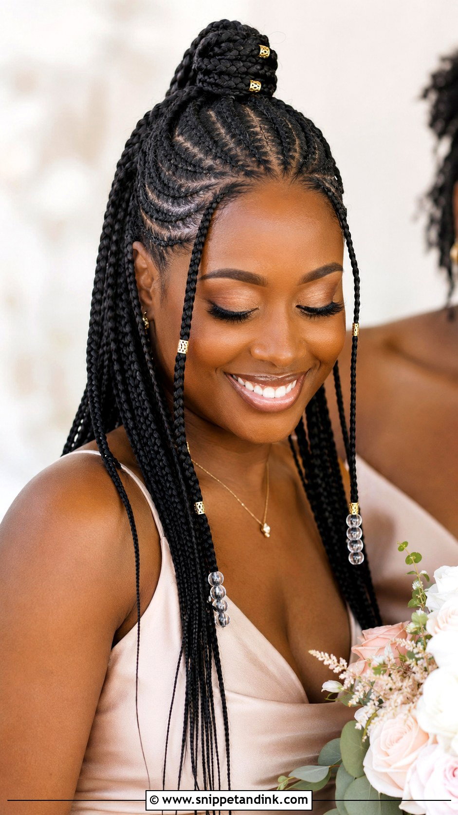 Bridesmaid Fulani Braids - Snippet and Ink - 20 Bridesmaid Hairstyles for Black Women