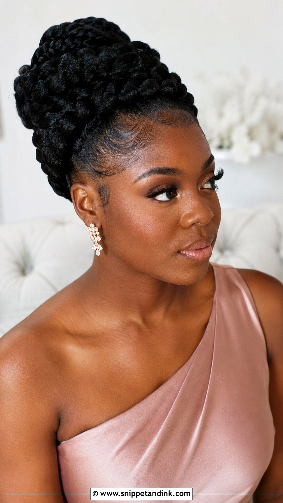 Bridesmaid Goddess Braids Updo - Snippet and Ink - 25 Bridesmaid Hairstyles Black Women