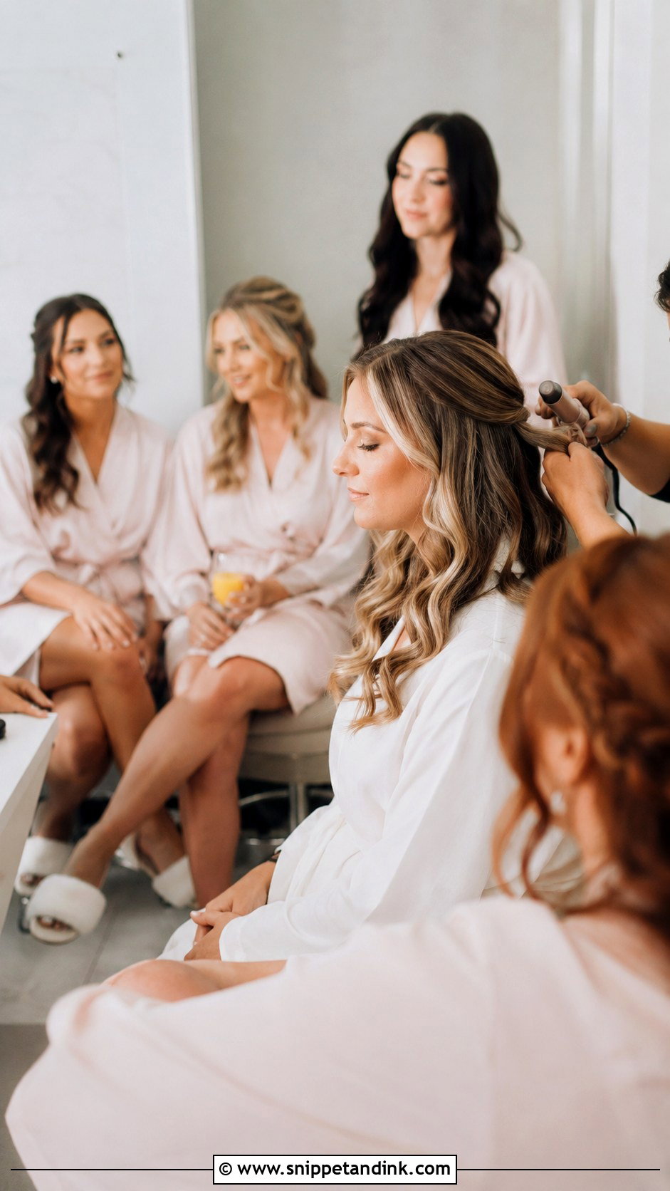Bridesmaid Hair And Makeup Schedule - Snippet and Ink - 20 Getting Ready Bridesmaids Ideas
