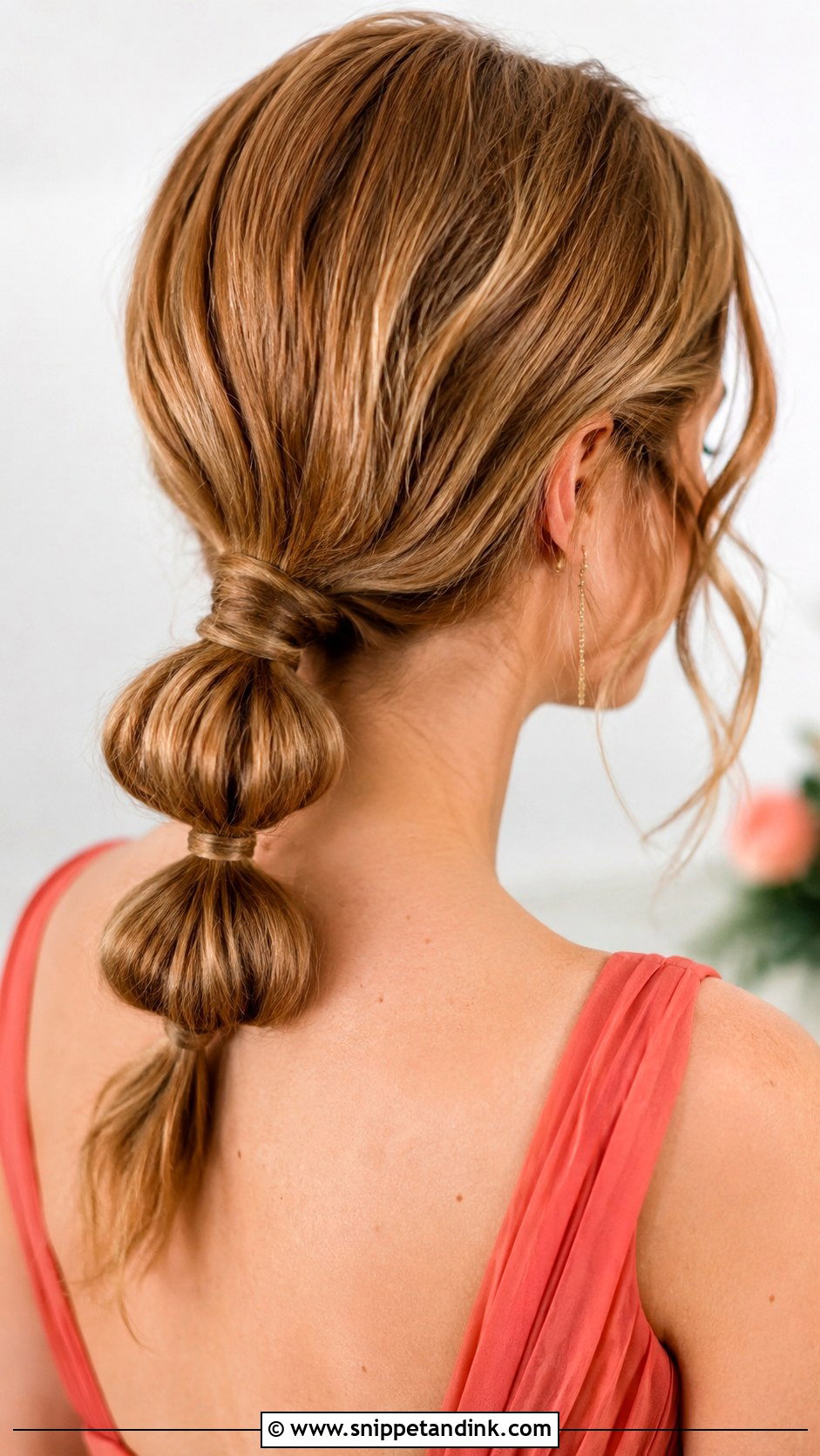 Bridesmaid Hair Bubble Ponytail Short Hair - Snippet and Ink - 25 Bridesmaid Hair Short Shoulder Length Ideas