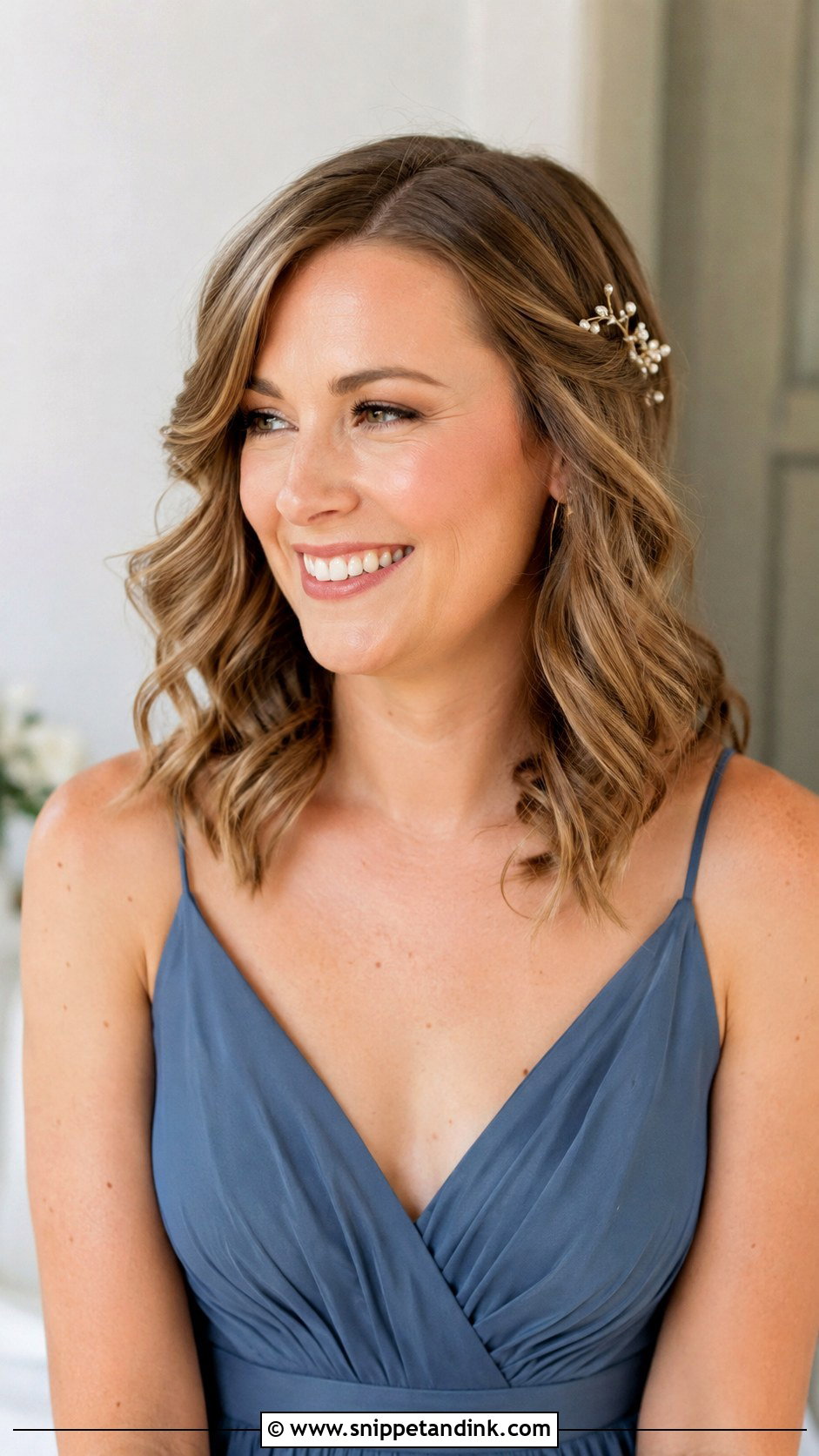 Bridesmaid Hair Down For Medium Hair - Snippet and Ink - 20 Wedding Hairstyles for Bridesmaids Down