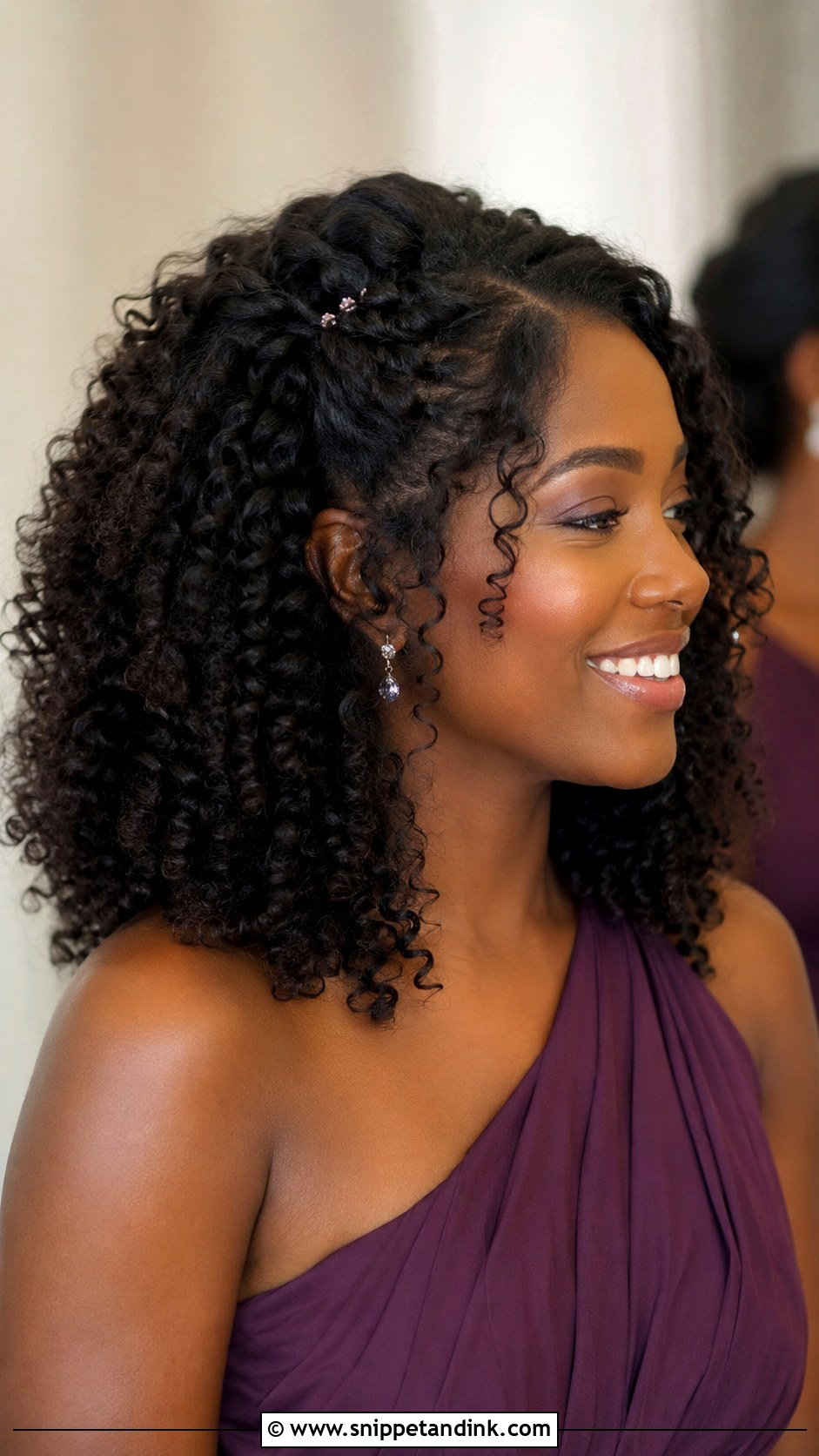 Bridesmaid Hair Down With Curly Hair - Snippet and Ink - 20 Bridesmaids Hairstyles Down