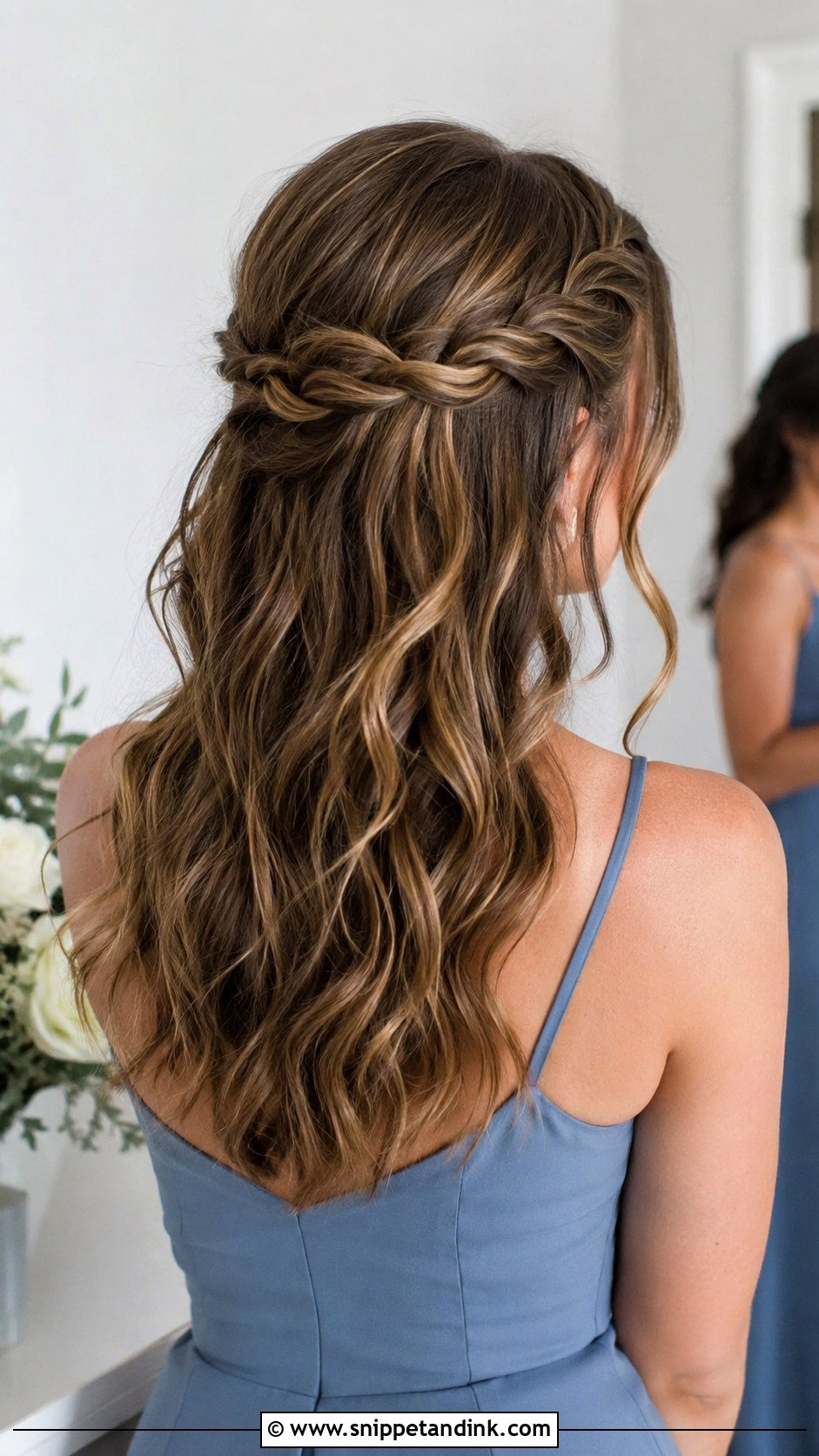 Bridesmaid Hair Down With Half Up Braid - Snippet and Ink - 20 Bridesmaid Hairstyles Down Medium Length