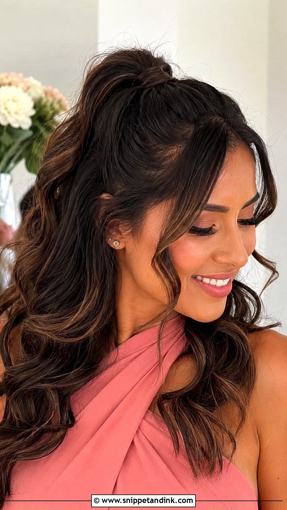 Bridesmaid Hair Down With Half Up Ponytail - Snippet and Ink - 20 Bridesmaid Hairstyles Down Medium Length