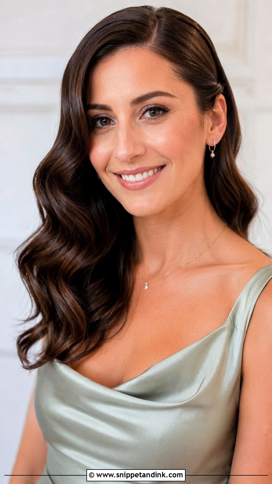 Bridesmaid Hair Down With Hollywood Waves - Snippet and Ink - 20 Wedding Hairstyles for Bridesmaids Down