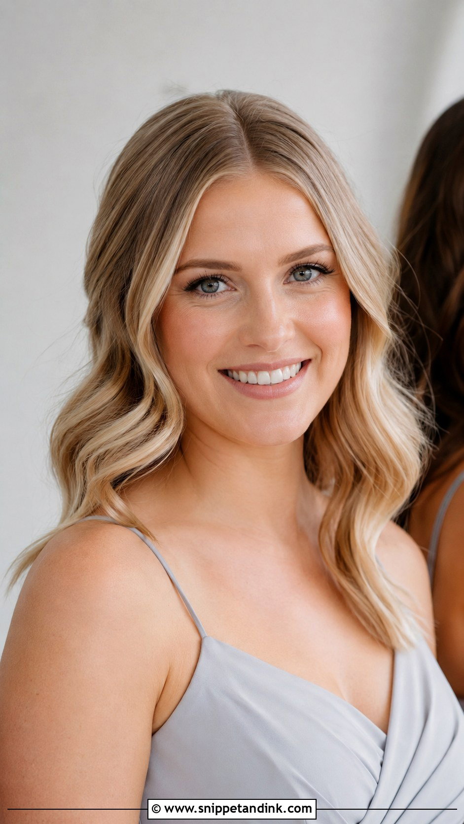 Bridesmaid Hair Down With Middle Part Waves - Snippet and Ink - 20 Bridesmaid Hairstyles Down Medium Length
